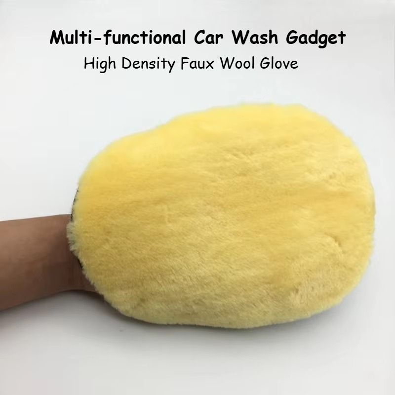 Car Detailing Wash Mitt Microfiber Wool - Толстая перчатка для мойки автомобиля из