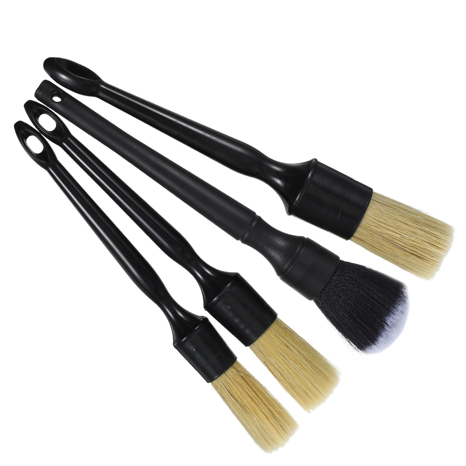 Car Detailing Brush Set Boar Hair Interior - 1 комплект кистей для детальной очистки