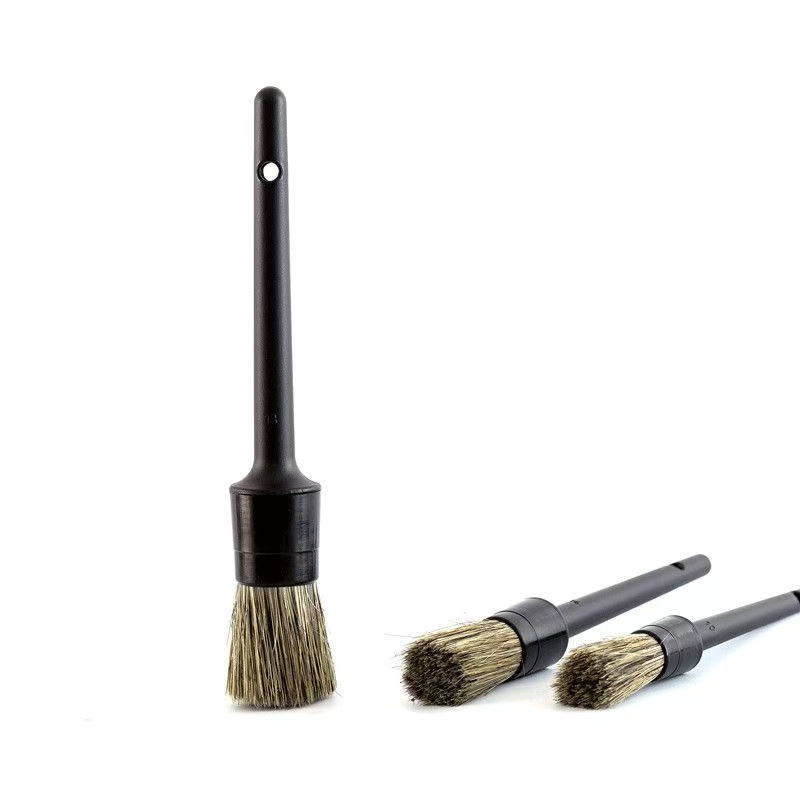 Car Detailing Brush Set Boar Hair Interior - Набор из 3 щеток для детейлинга