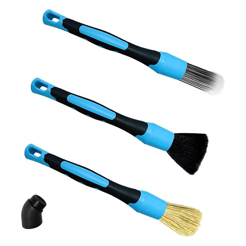 Car Detailing Brush Set Boar Hair Interior - Набор щеток для детализации автомобиля ABNL