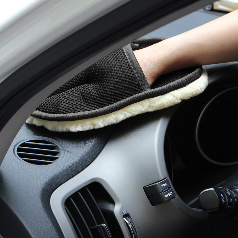 Перчатка для мытья автомобиля  – обзор и цена Car Detailing Wash Mitt Microfiber Wool