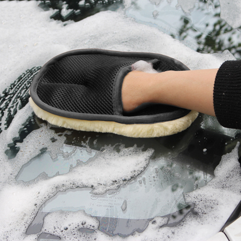 Перчатка для мытья автомобиля  – обзор и цена Car Detailing Wash Mitt Microfiber Wool