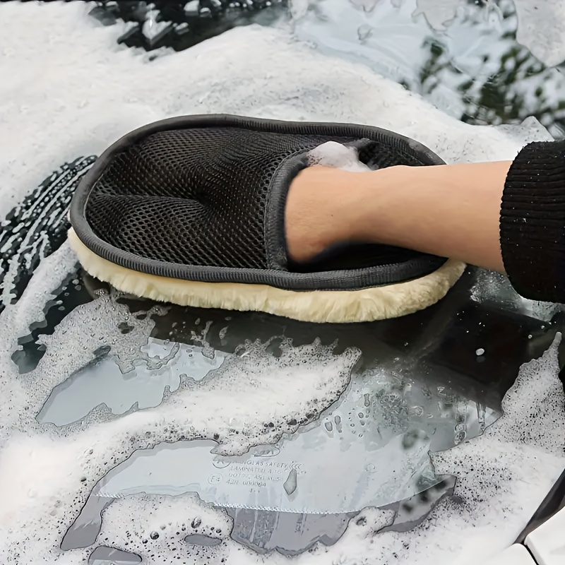 4 шт. варежки из микрофибры дл – обзор и цена Car Detailing Wash Mitt Microfiber Wool