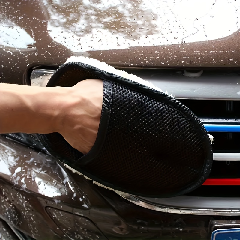 4 шт. варежки из микрофибры дл – обзор и цена Car Detailing Wash Mitt Microfiber Wool