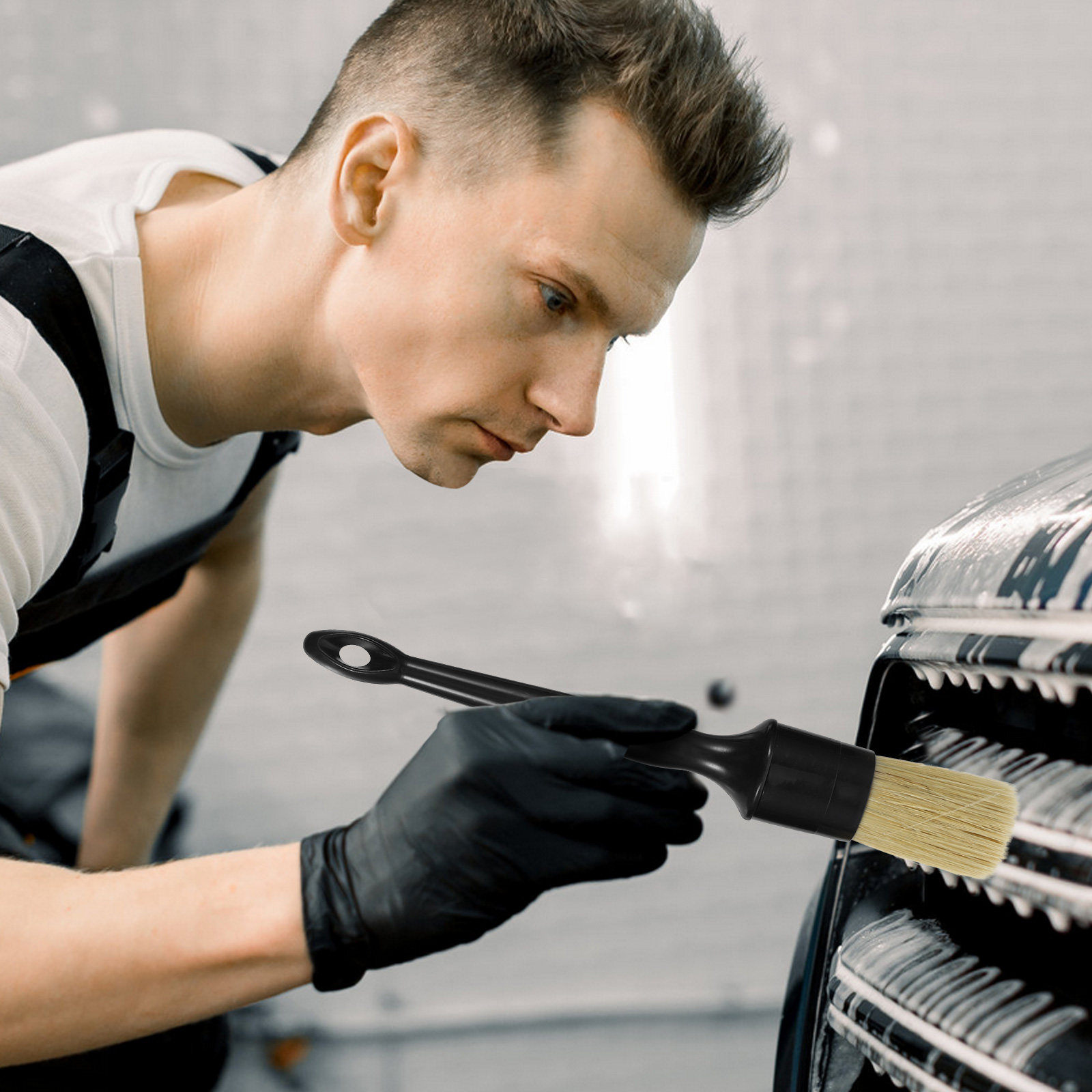 1 комплект кистей с щетиной из – обзор и цена Car Detailing Brush Set Boar Hair Interior