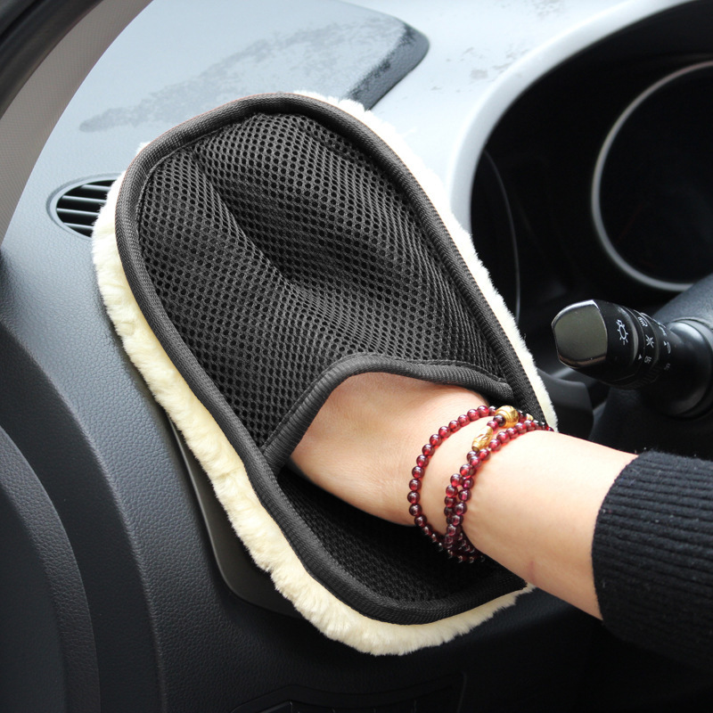 Толстая перчатка для мойки авт – обзор и цена Car Detailing Wash Mitt Microfiber Wool