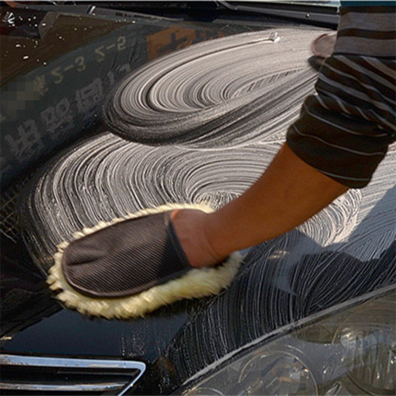 Толстая перчатка для мойки авт – обзор и цена Car Detailing Wash Mitt Microfiber Wool