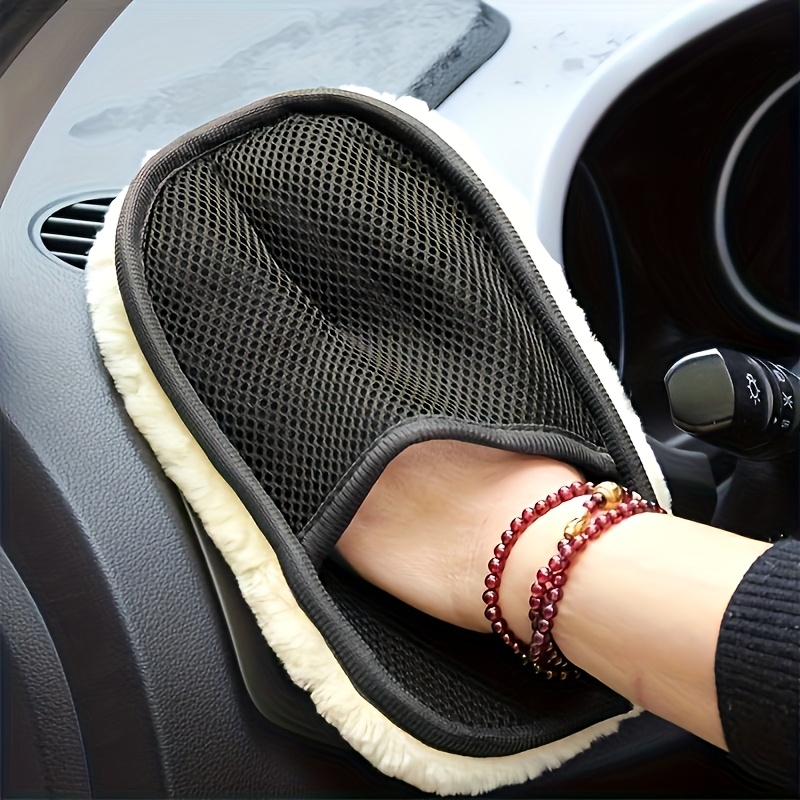 Микрофибровая перчатка для мой – обзор и цена Car Detailing Wash Mitt Microfiber Wool