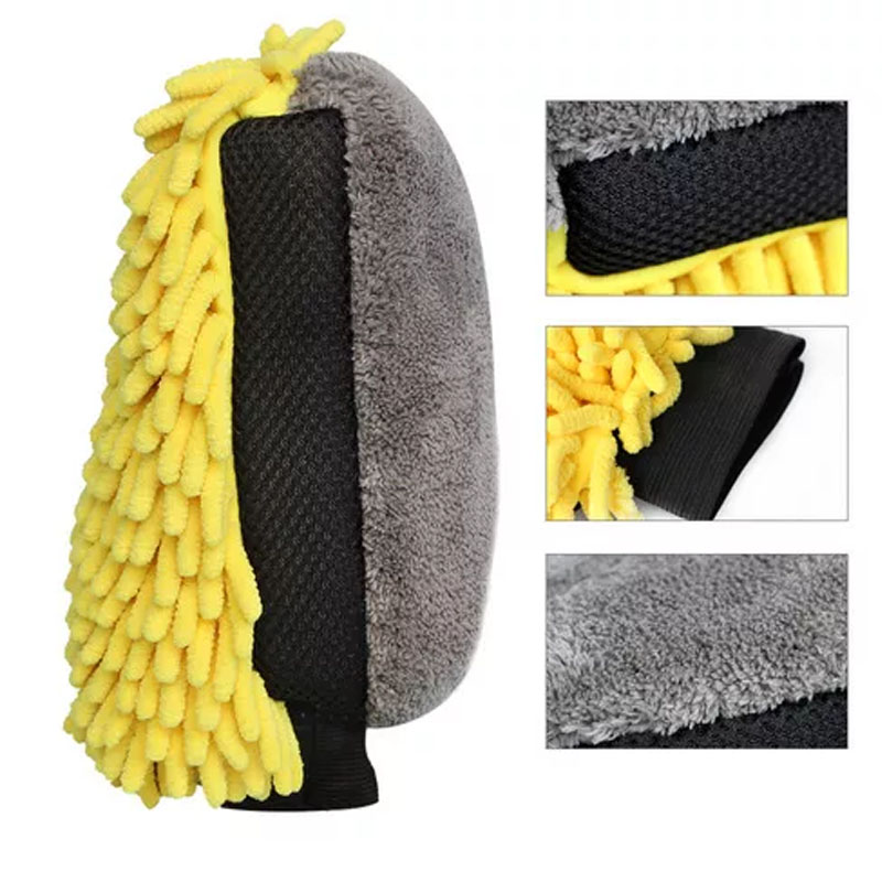 Водонепроницаемые перчатки из  – обзор и цена Car Detailing Wash Mitt Microfiber Wool