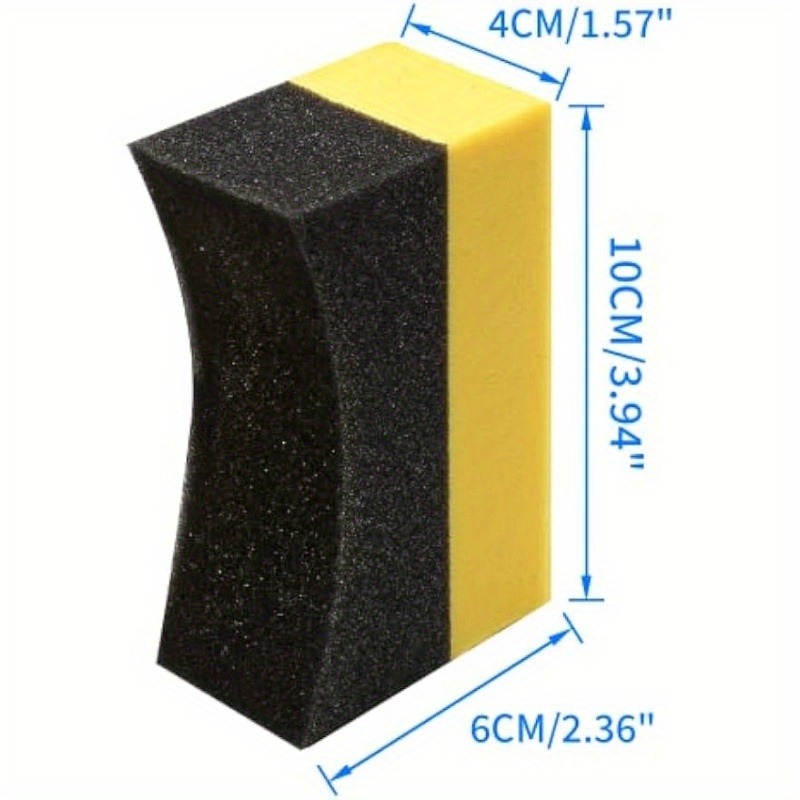 Набор из 1/2/6 изогнутых двухц – обзор и цена Tire Shine Applicator Curved Sponge Brush