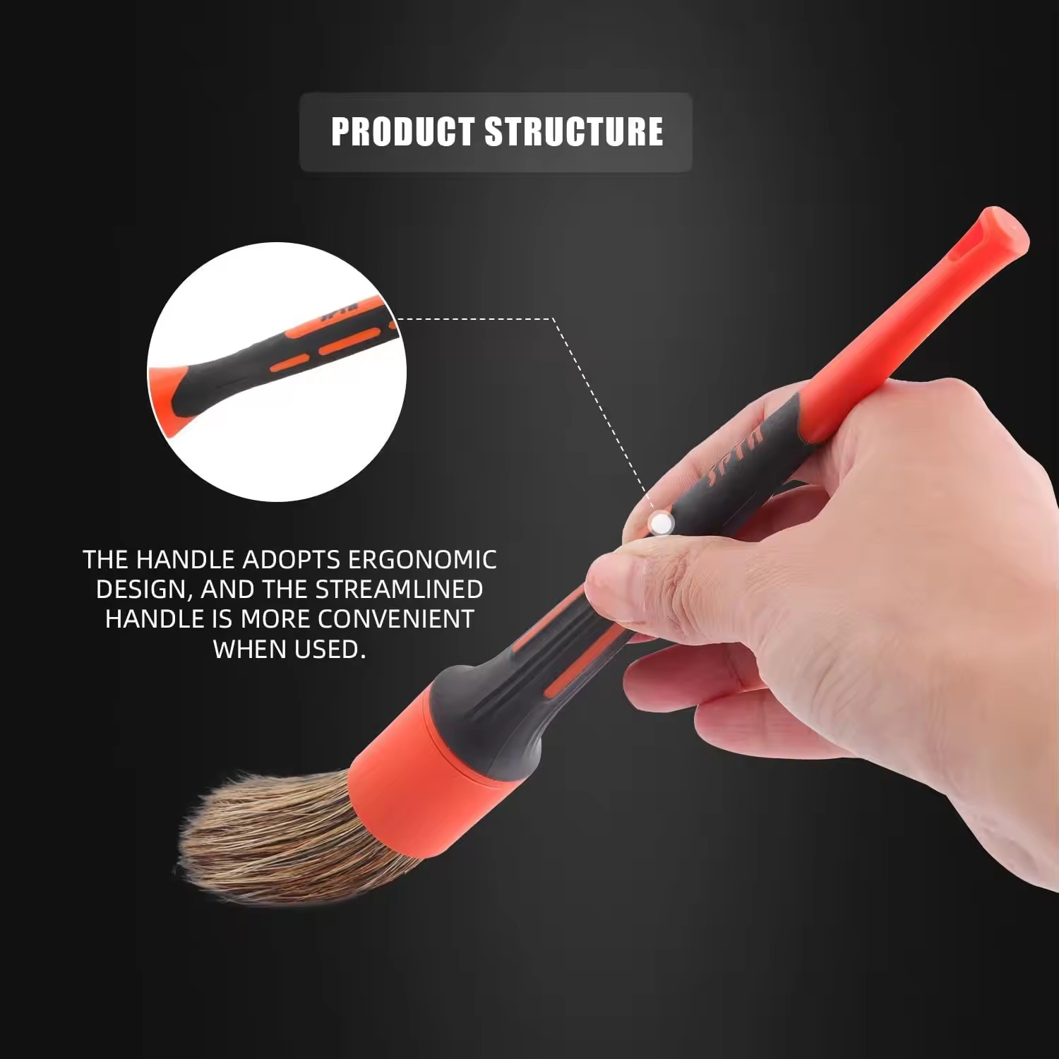 SPTA 5 шт., набор щеток для де – обзор и цена Car Detailing Brush Set Boar Hair Interior