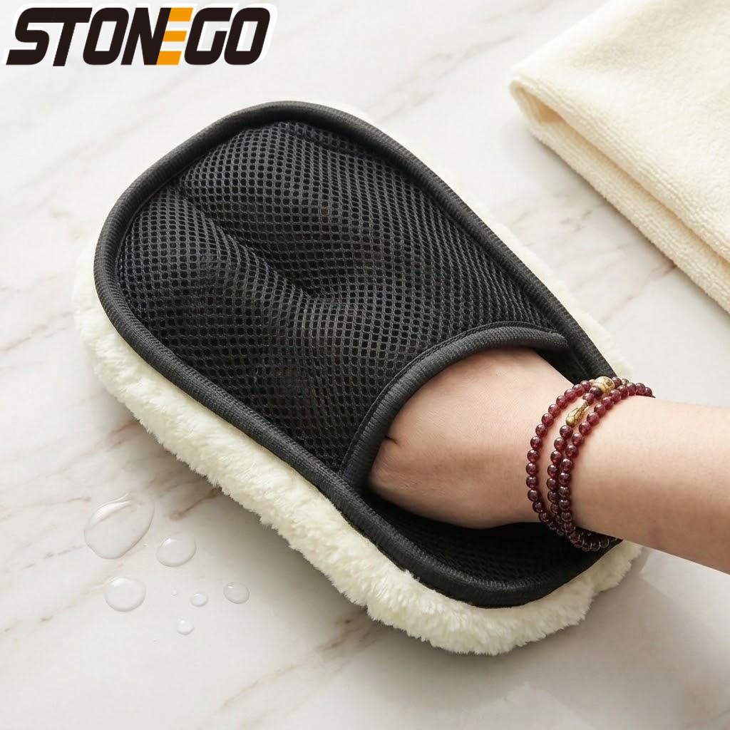 Премиальные перчатки из микроф – обзор и цена Car Detailing Wash Mitt Microfiber Wool