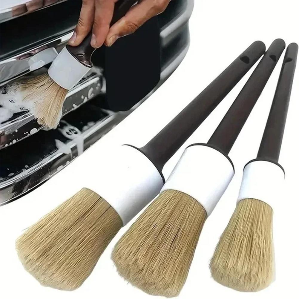 Набор щеток для детейлинга авт – обзор и цена Car Detailing Brush Set Boar Hair Interior